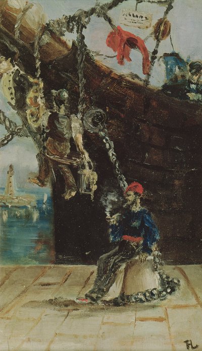 Ein Matrose auf einem Kai, 1880 von Henri de Toulouse Lautrec